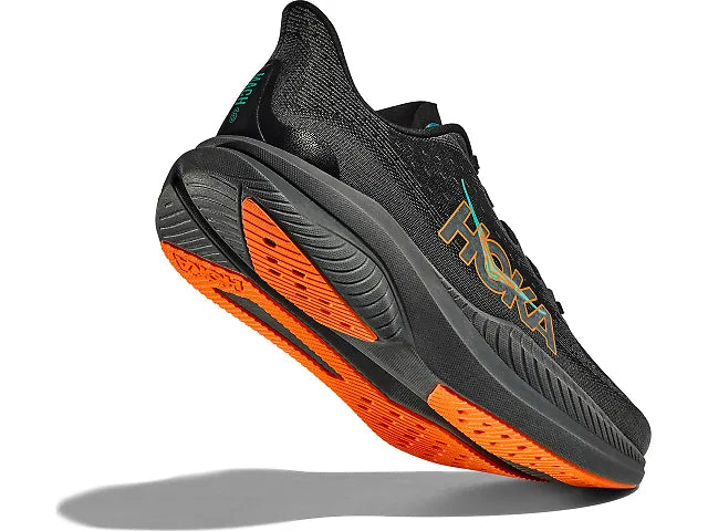 HOKA Mach 6 - Black / Electric Tangerine