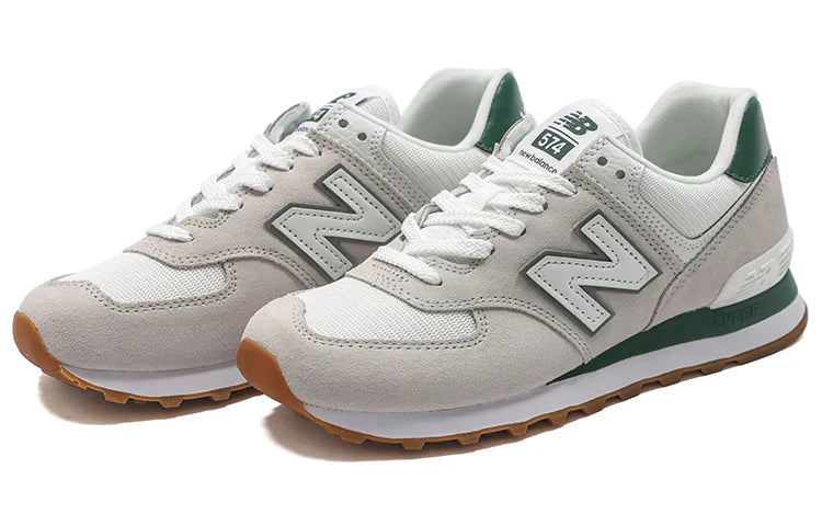 New Balance 574 - White with Green
