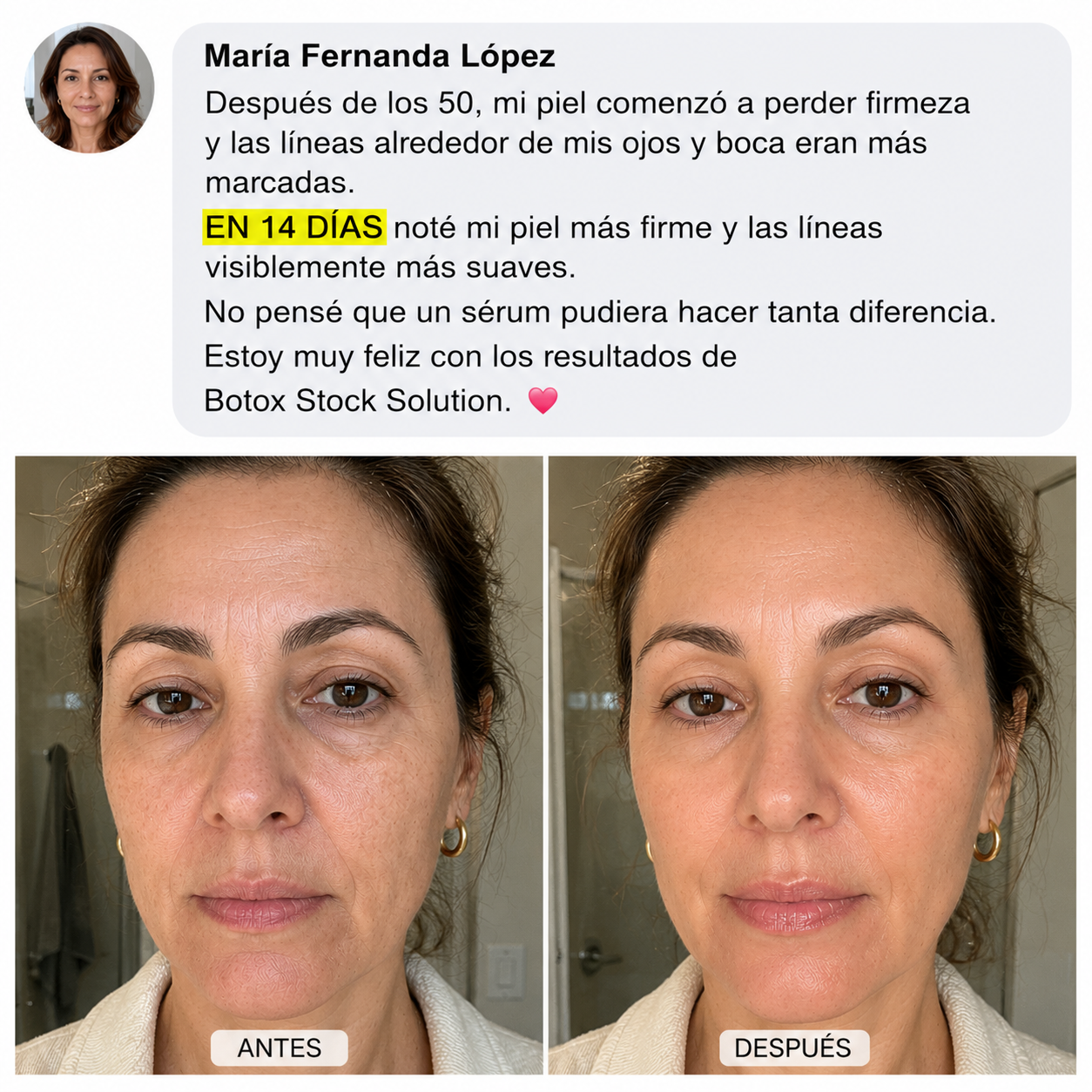 Antes y después - cliente real