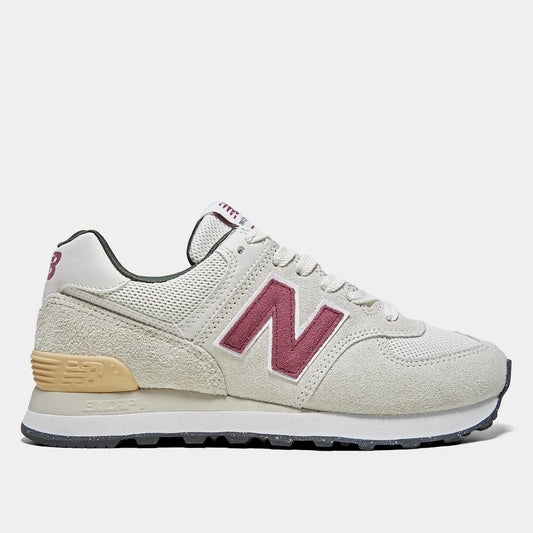 New Balance 574 - Beige / Burgundy