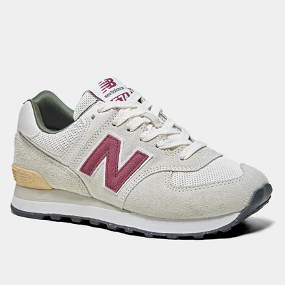 New Balance 574 - Beige / Burgundy