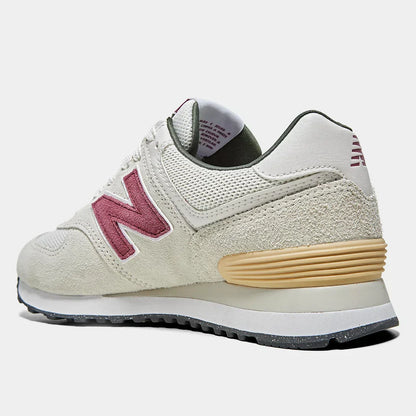 New Balance 574 - Beige / Burgundy