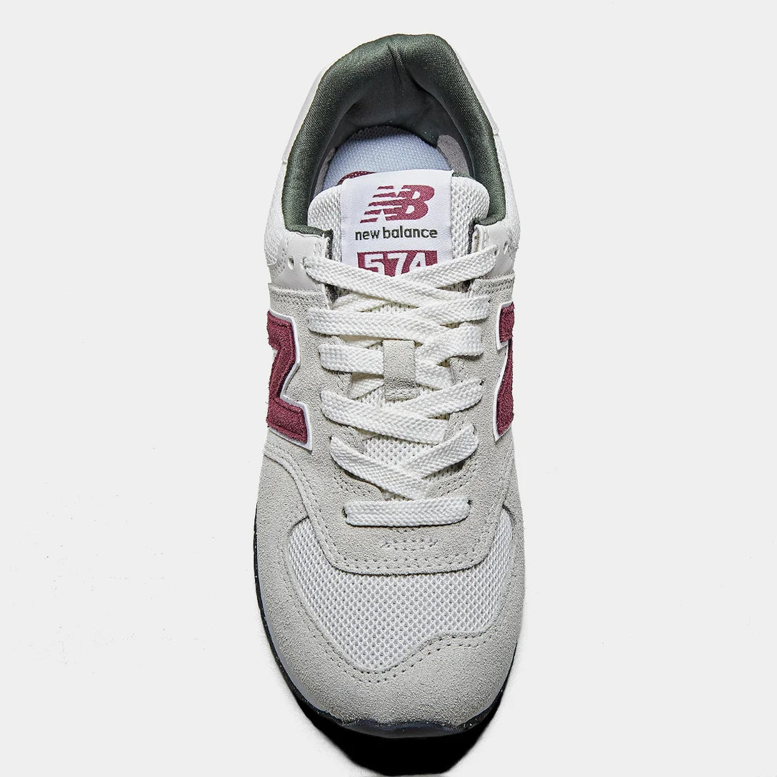 New Balance 574 - Beige / Burgundy