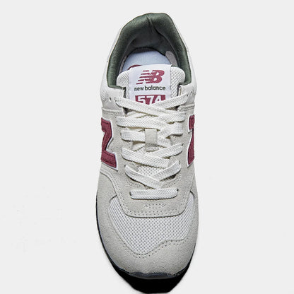 New Balance 574 - Beige / Burgundy