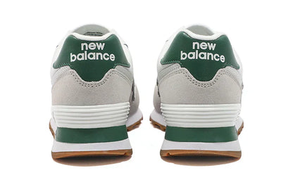 New Balance 574 - White with Green