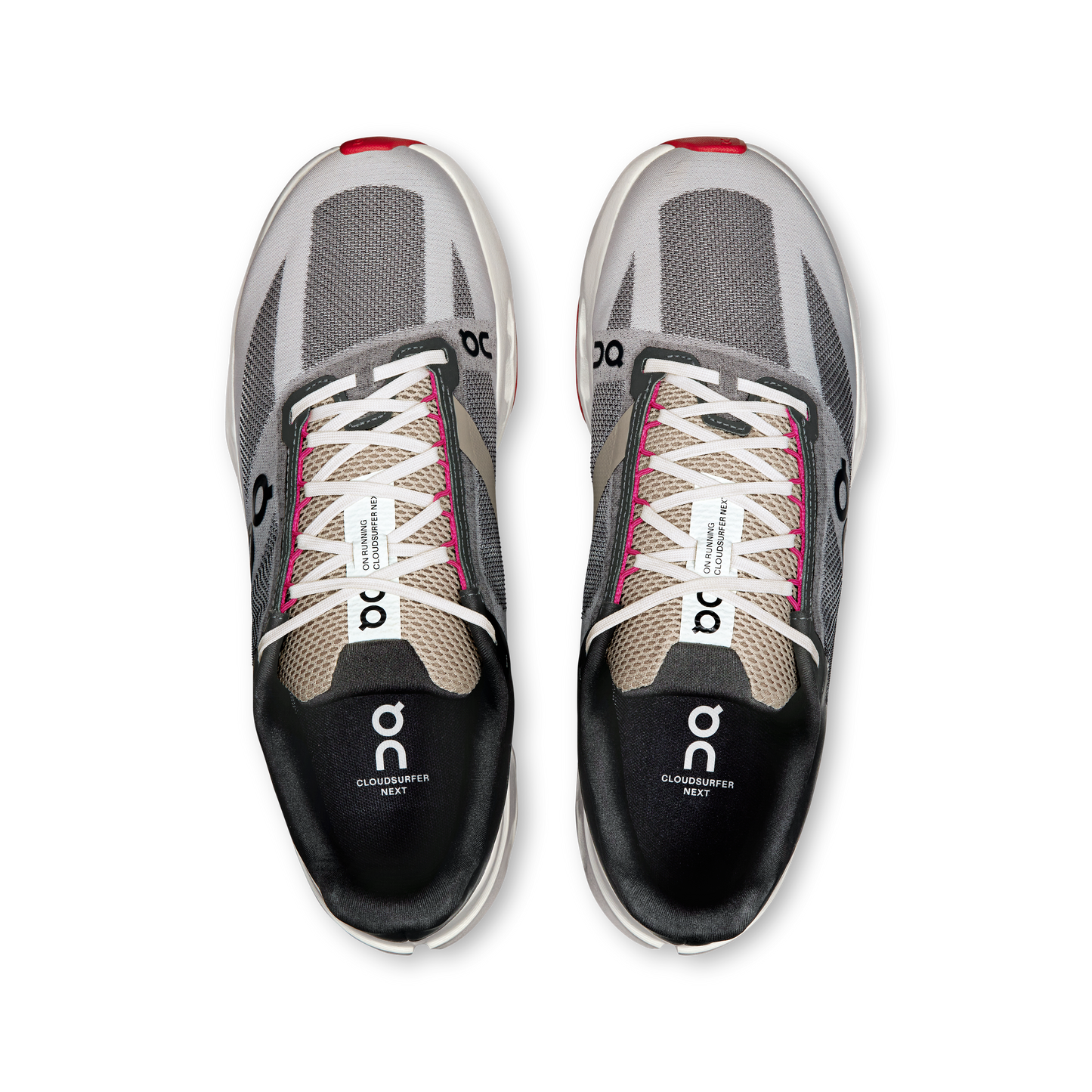 On Cloudsurfer Next - Black | Gray | Pink