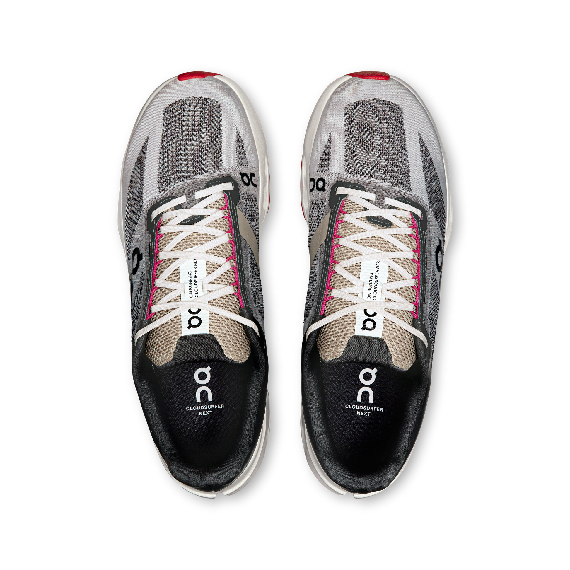 On Cloudsurfer Next - Black | Gray | Pink