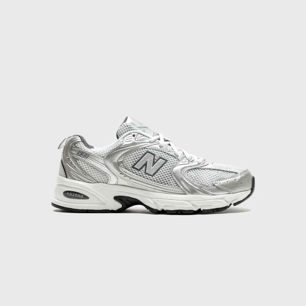 New Balance 530 - White / Silver Metallic / Black