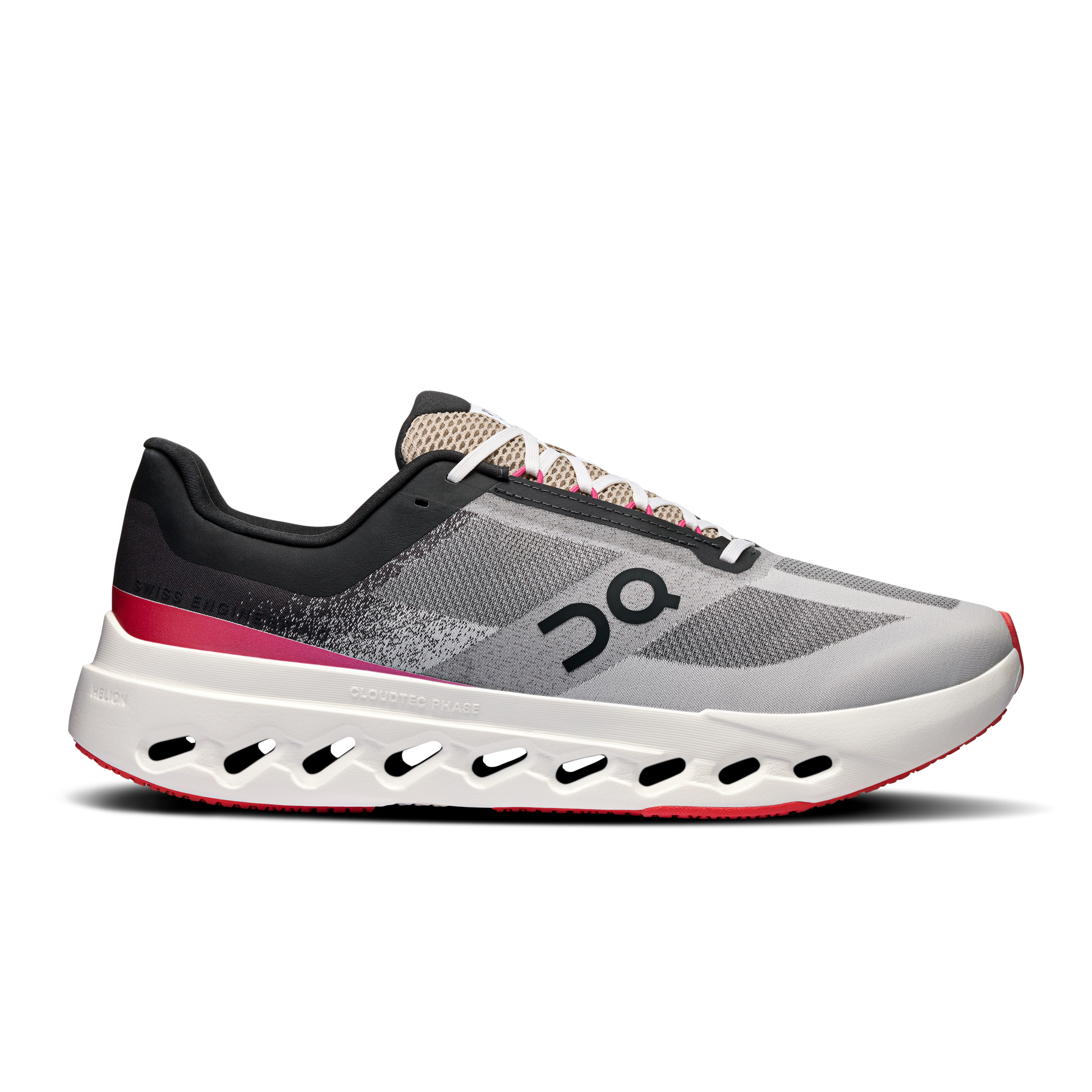 On Cloudsurfer Next - Black | Gray | Pink