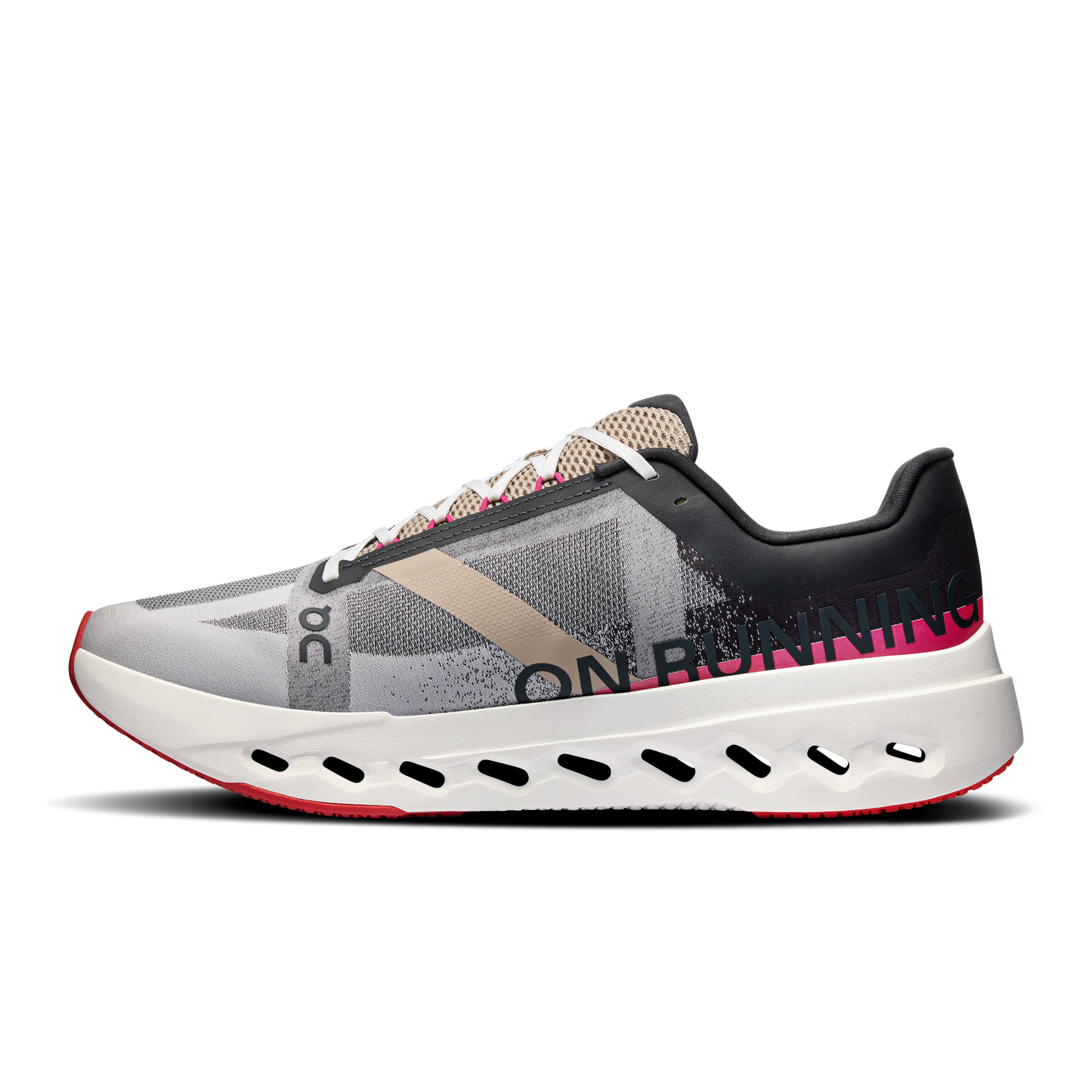 On Cloudsurfer Next - Black | Gray | Pink