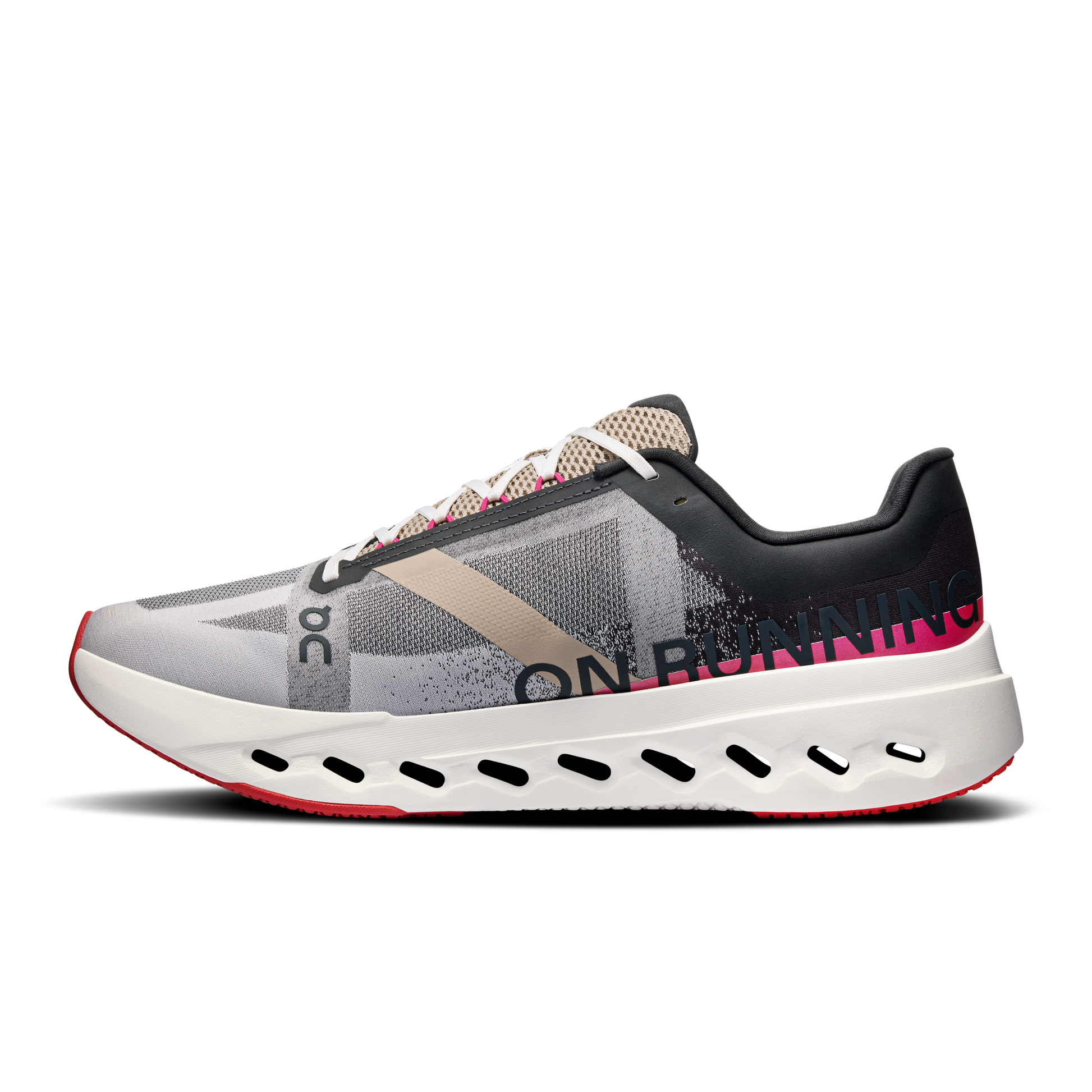 On Cloudsurfer Next - Black | Gray | Pink