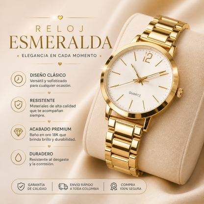 Antto - ESMERALDA GOLD SET - Reloj + Pulsera