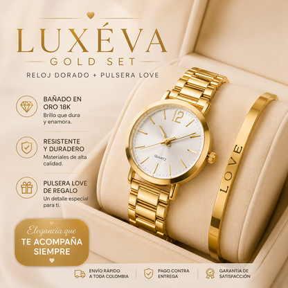 Antto - LUXÉVA™ GOLD SET - Reloj + Pulsera