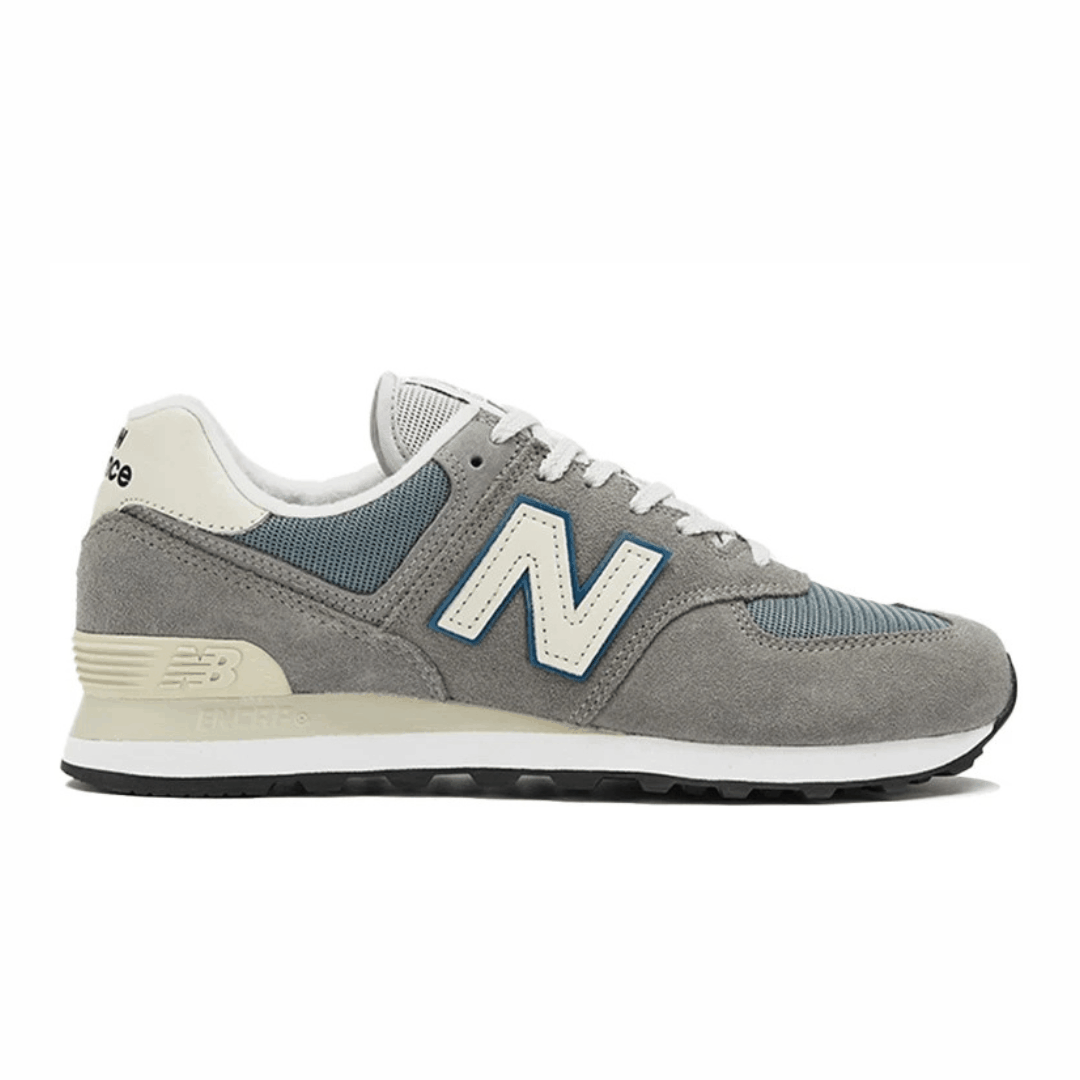 New Balance 574 - Grey with Sky Blue