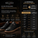 Milano zapatos de auténtico cuero italiano | 1 año de garantía