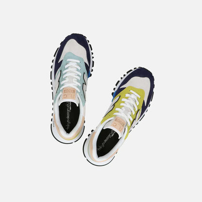 New Balance 1300 - Dark Purple / Off White / Yellow