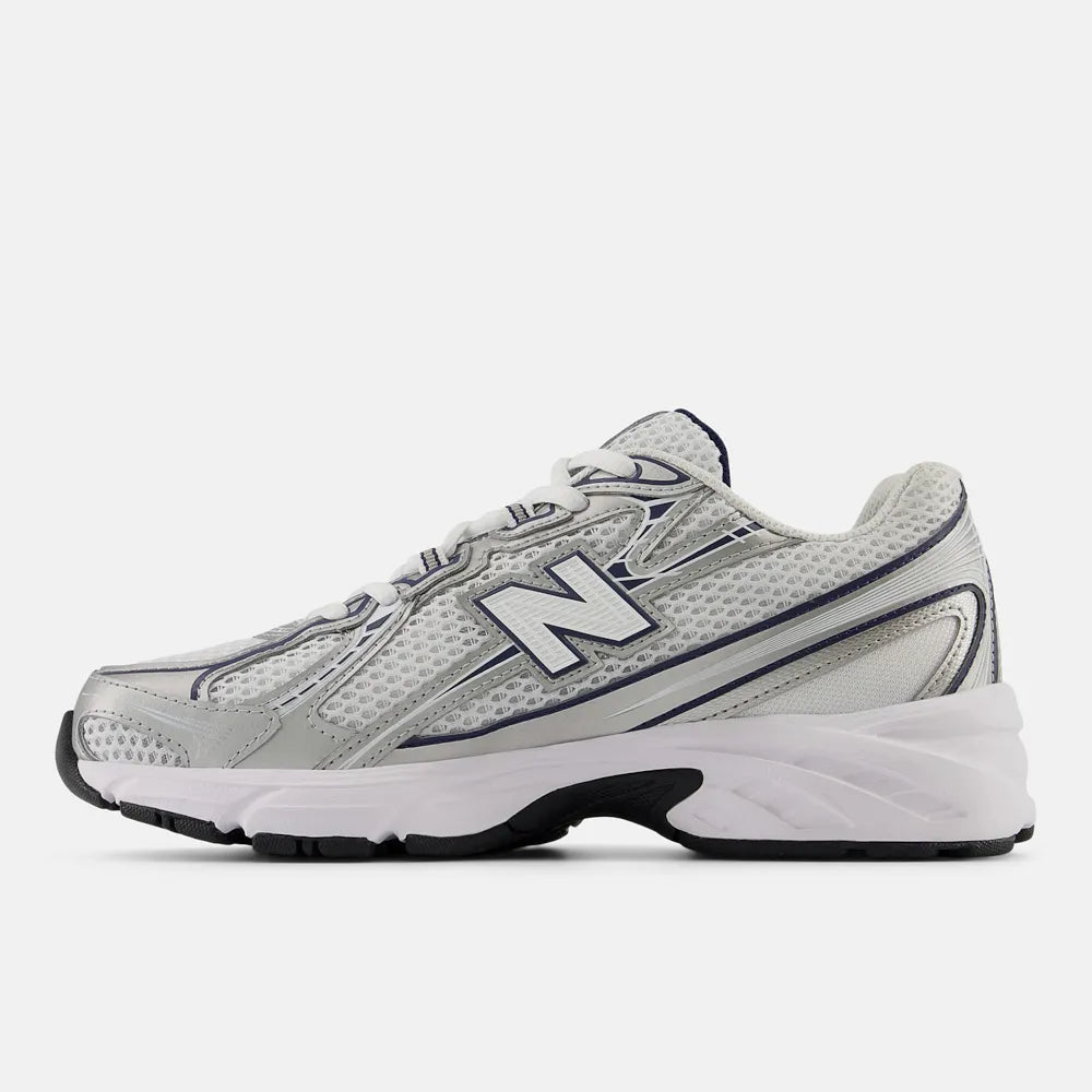 New Balance 740 - White / Silver Metallic