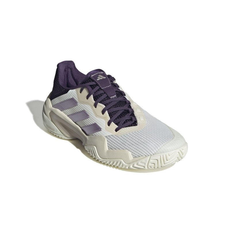 Adidas Barricade 13 Tennis - Core White/Powder Plum/Aurora Plum