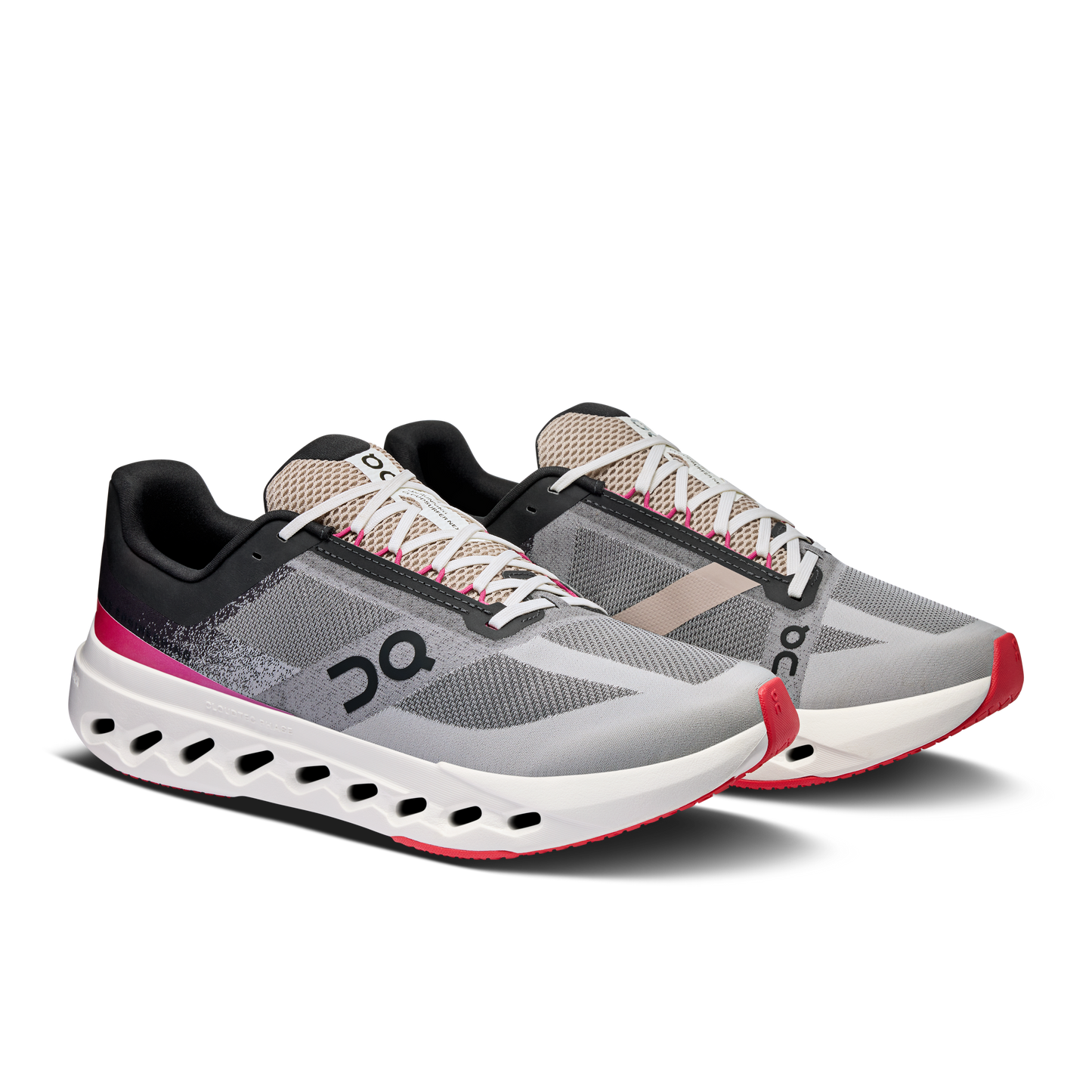 On Cloudsurfer Next - Black | Gray | Pink