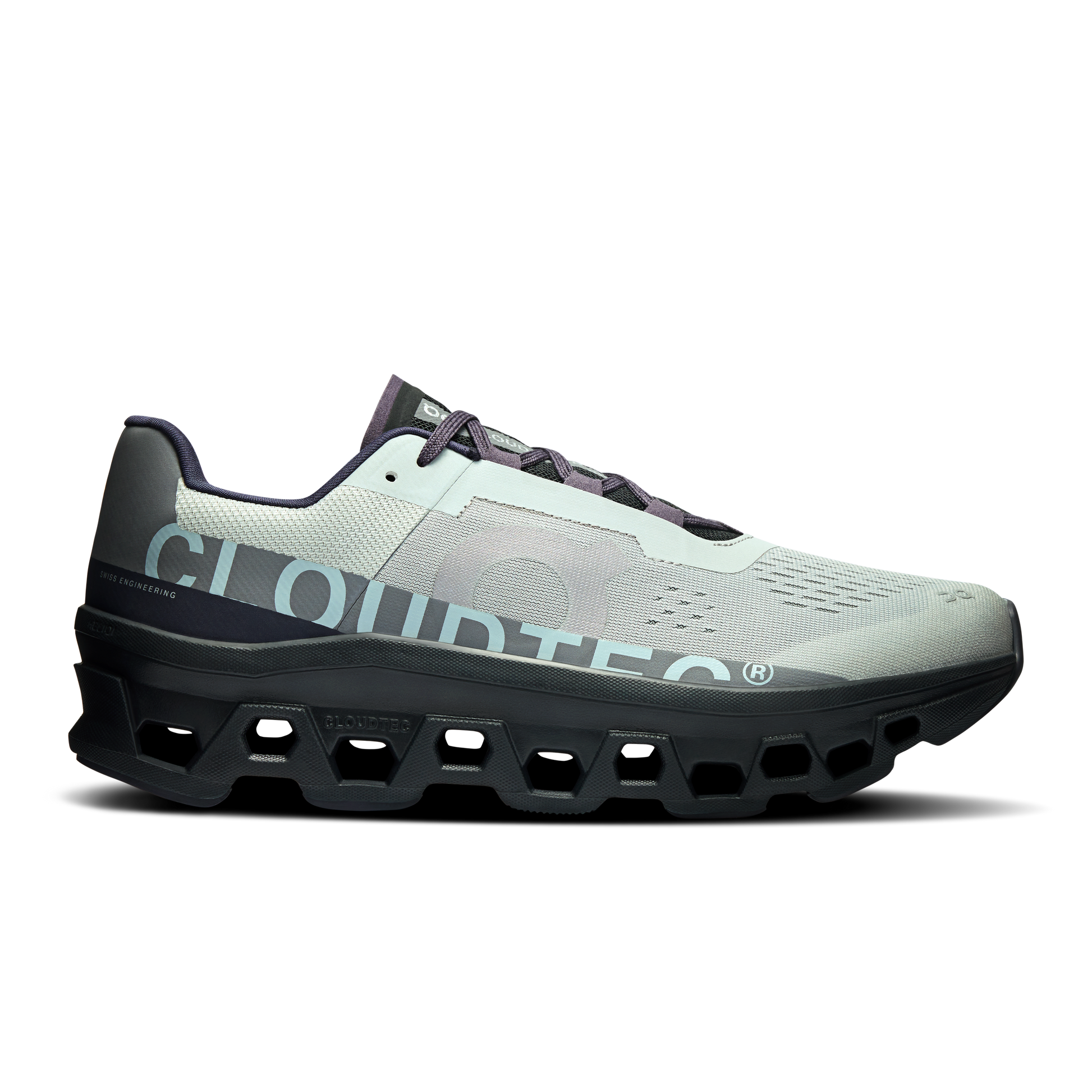 On Cloudmonster - Glacier | Black