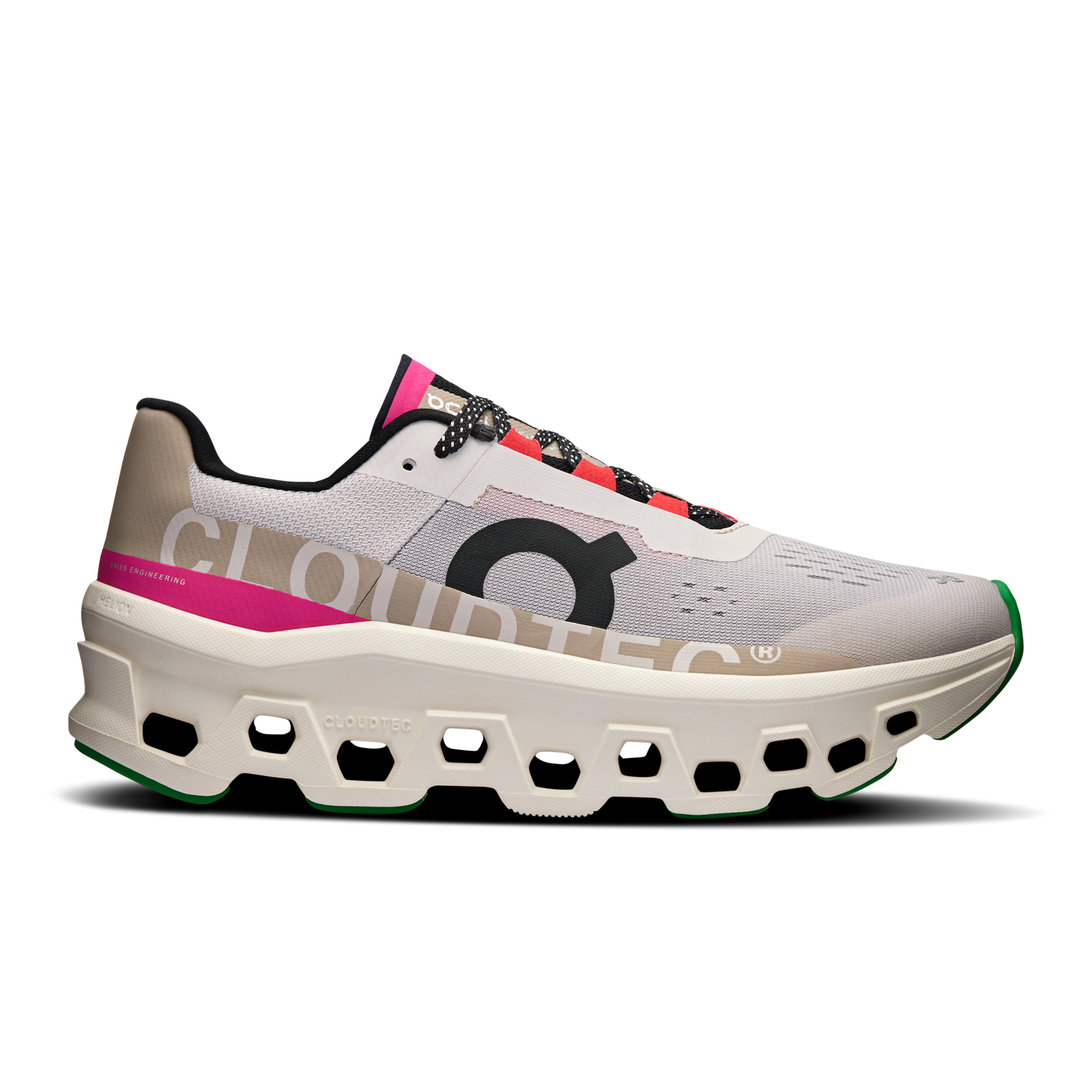 On Cloudmonster - Silver | Ivory