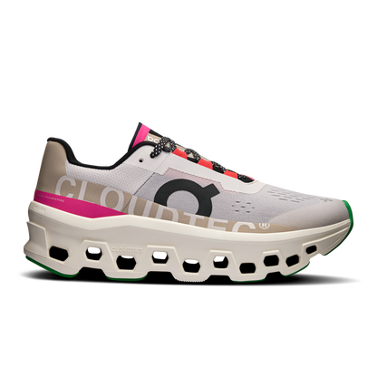 On Cloudmonster - Silver | Ivory