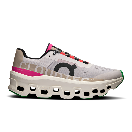 On Cloudmonster - Silver | Ivory