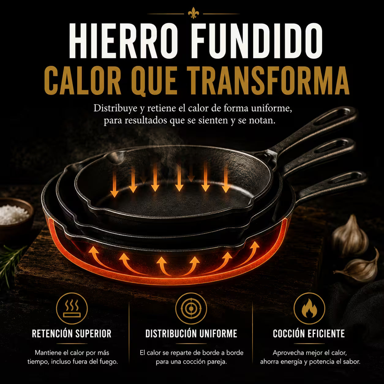 Colección Tradición™ Juego de 3 piezas (antiadherente)