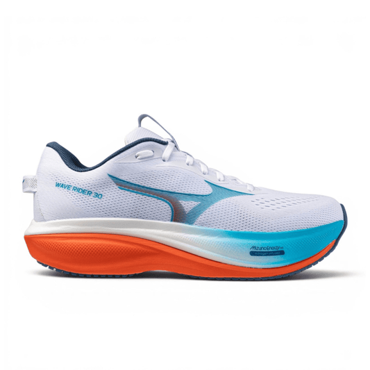 Mizuno Wave Rider 30 - White/Blue Jewel