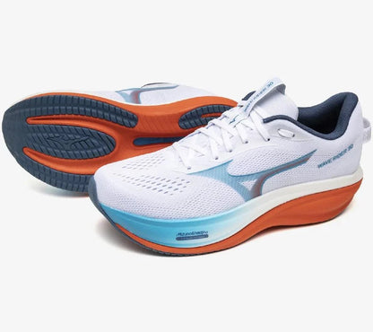 Mizuno Wave Rider 30 - White/Blue Jewel