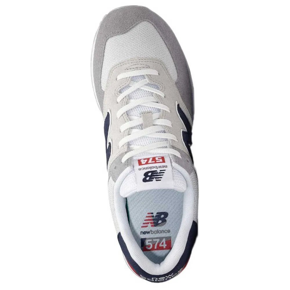 New Balance 574 - Nimbus Cloud / Red / Natural Indigo