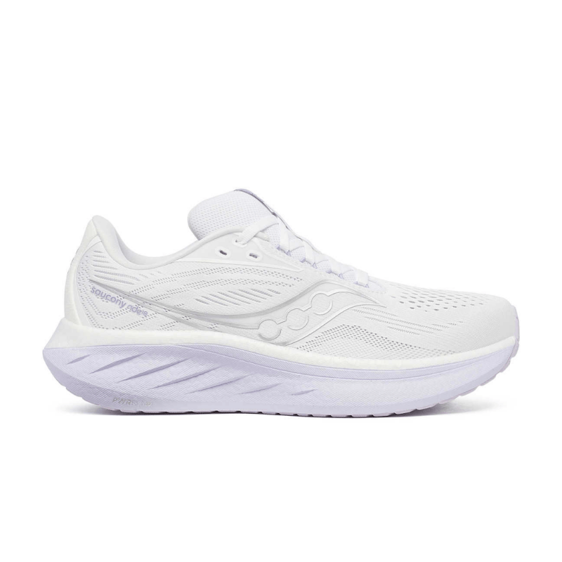 Saucony Ride 18 - White/Thistle