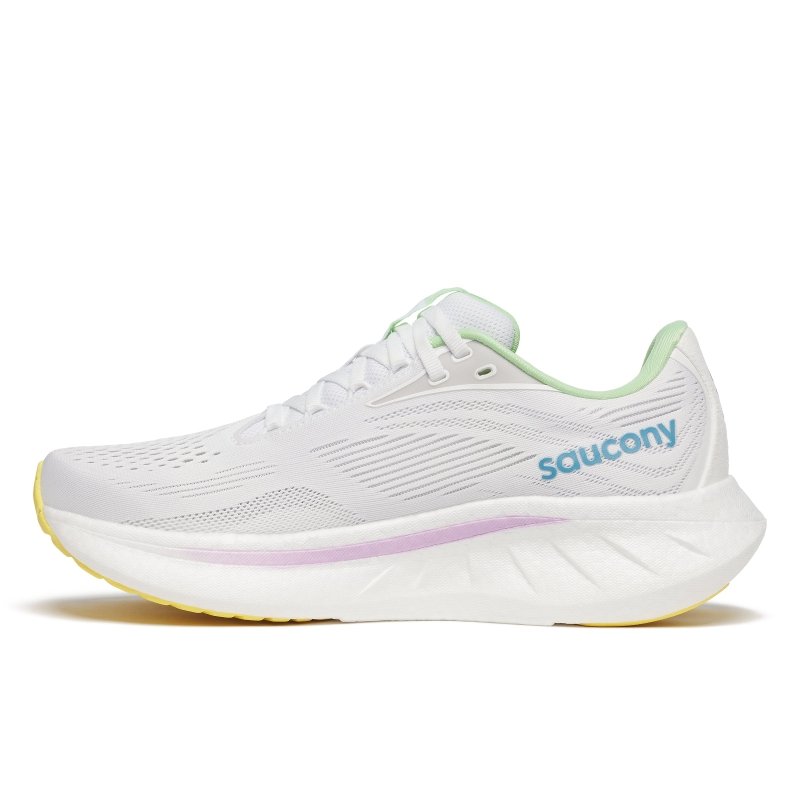 Saucony Ride 18 - White/Verbana