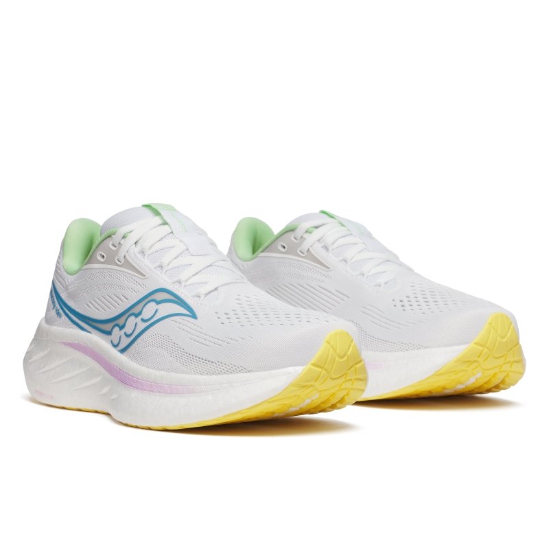 Saucony Ride 18 - White/Verbana