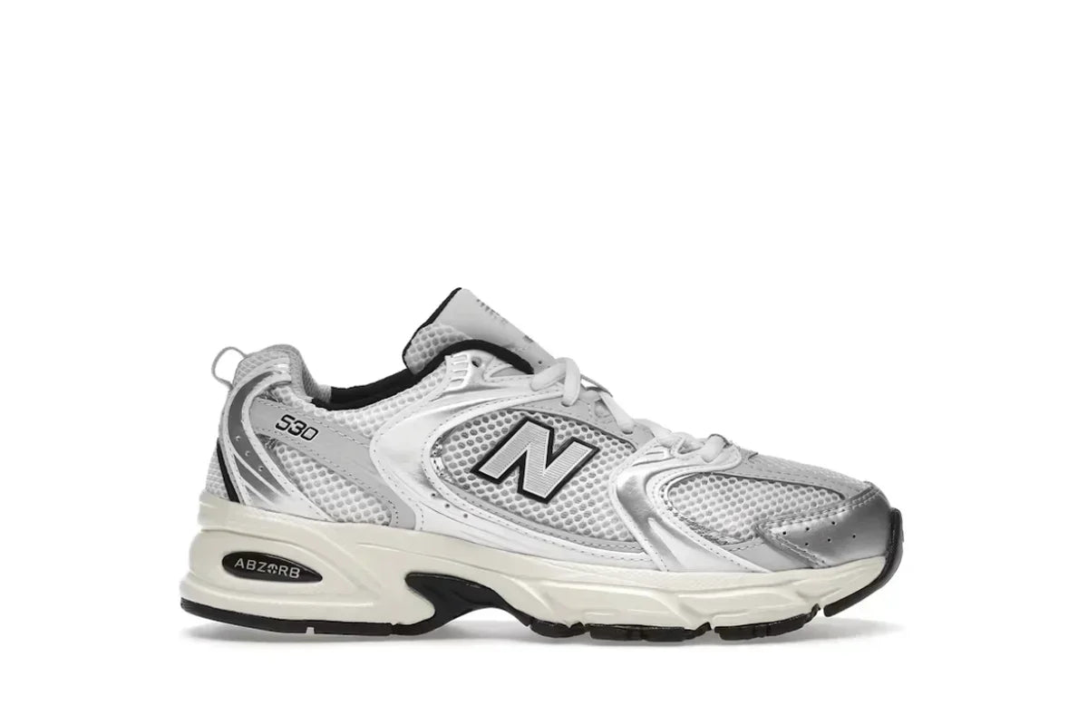 New Balance 530 - White / Silver Metallic / Black