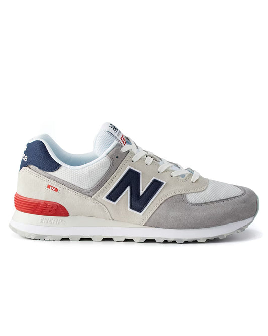 New Balance 574 - Nimbus Cloud / Red / Natural Indigo